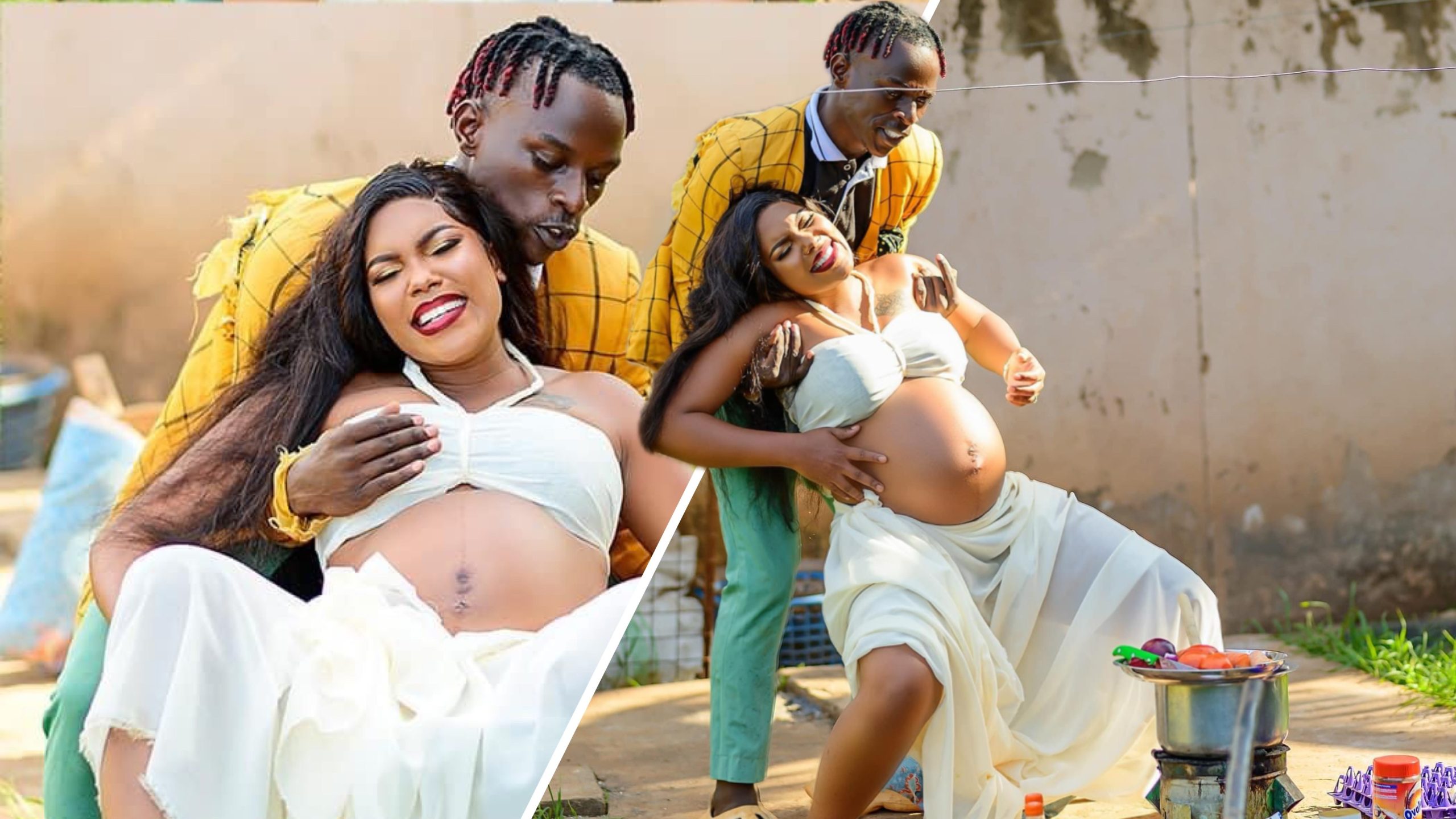 Mikey Seems 2 Funny, Bash dazzle in hilarious maternity photoshoot (PHOTOS)
