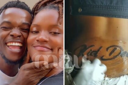 Kid Dee and Shina Bella ink each other's names in symbol of enduring love